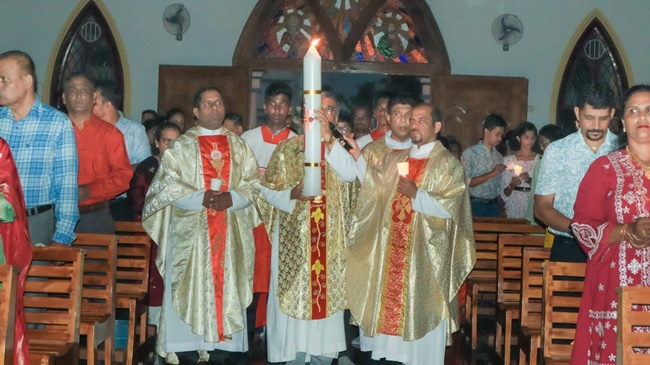 Grand Easter Vigil Celebrations at Mount Rosary Church, Santhekatte–Kallianpur